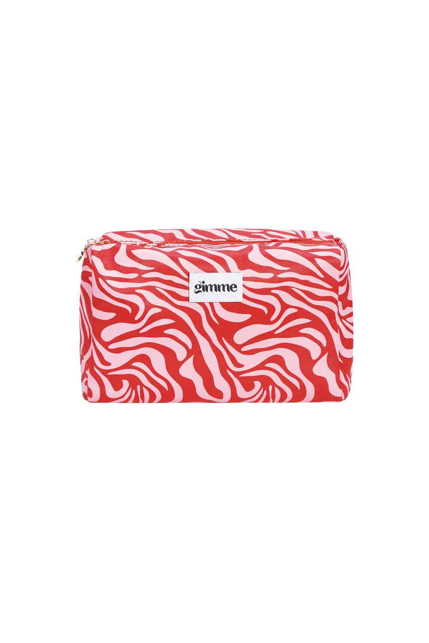 Pink Zebra Makeup Bag